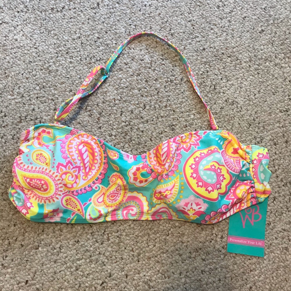 Floral bikini top